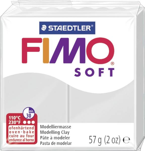 STAEDTLER Modelliermasse Fimo delfingrau 8020-80 Soft 56g