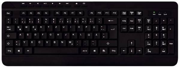 MEDIARANGE Home + Office Tastatur Basic schwarz MROS102