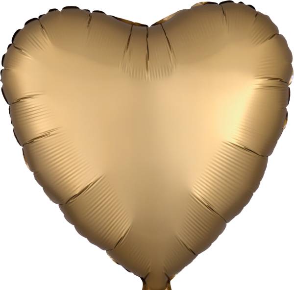 AMSCAN Folienballon Herz gold 9914102 43cm