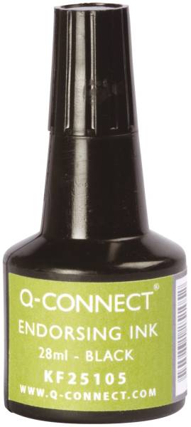 Q-CONNECT Stempelfarbe 28ml schwarz KF25105