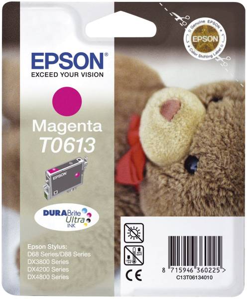 EPSON Inkjetpatrone T0613 magenta C13T06134010