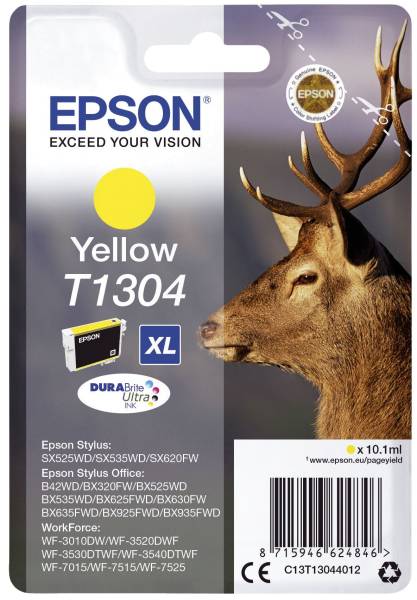 EPSON Inkjetpatrone T1304 yellow C13T13044012 10,1ml