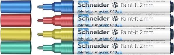 SCHNEIDER Metallmarker 4ST 2mm sortiert ML01111502