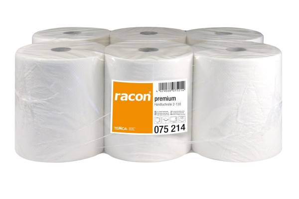 RACON Handtuchrolle Premium 2lag.hochweiß 075214-01 Pg6Rollen