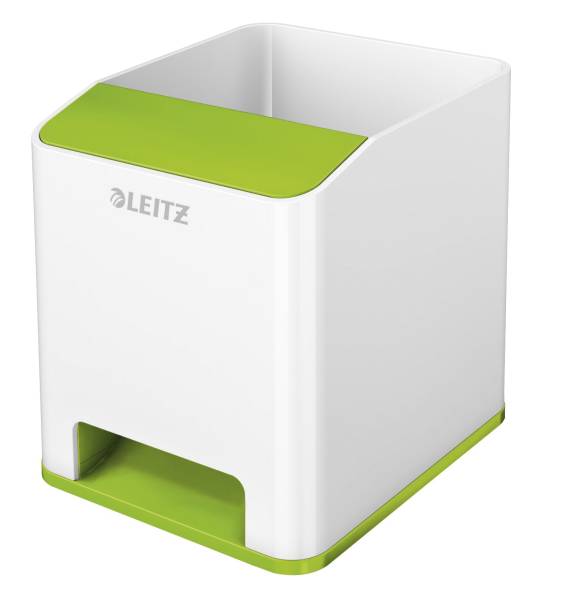 LEITZ Stifteköcher WOW Sound grün/weiß 5363-10-54 Duo Colour