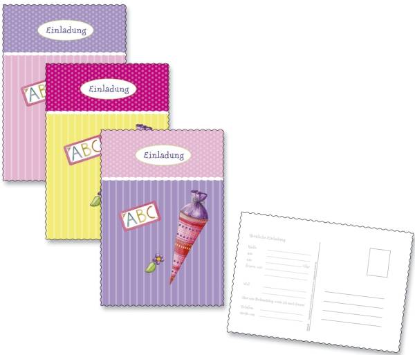 ROTH Einladung Schulanfang 6ST pink 679501 Hallo Schule