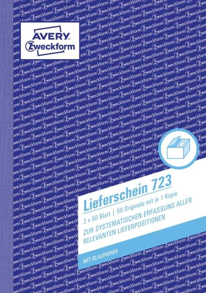 AVERY ZWECKFORM Lieferscheinbuch A5/2x50BL 723