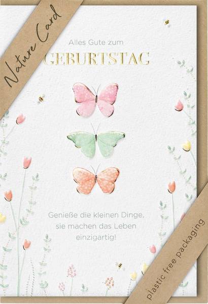 BSB Geburtstagskarte 693019-2 Nature Card