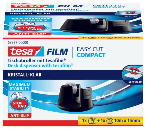 TESA Tischabroller 19mm 33m schwarz 53827-00000-00 EasyCut