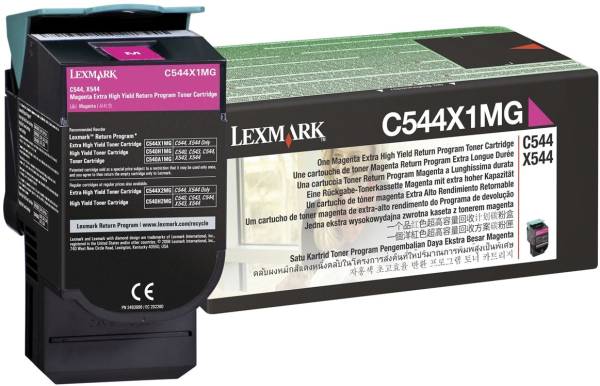 LEXMARK Lasertoner Return XHY magenta C544X1MG