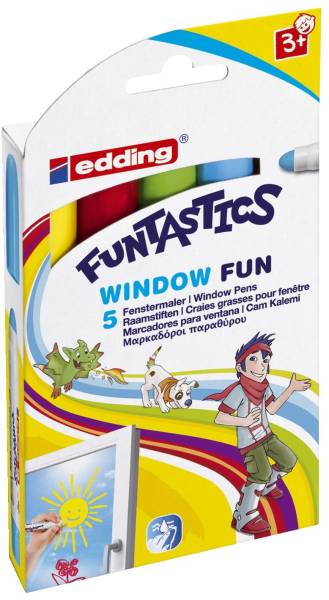 EDDING Windowmarker 5ST sortiert 16-5 Funtastics