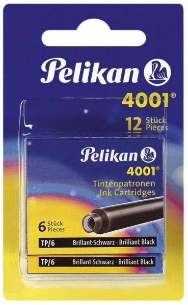 PELIKAN Tintenpatrone 4001 brilliantschwarz 300004127 330803 4001 TP/6-2B
