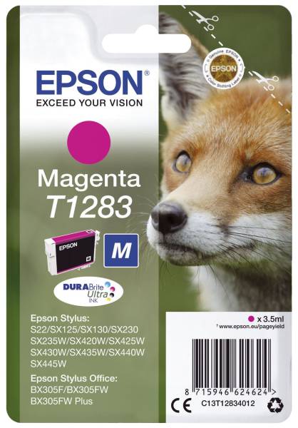 EPSON Inkjetpatrone T1283 magenta C13T12834012 3,5ml