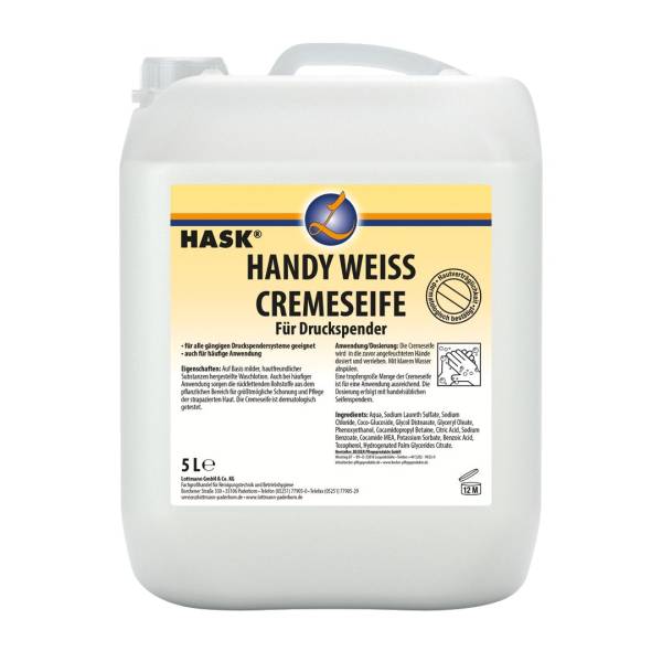 HASK Handy WEISS Cremeseife 121000708 5 ltr. Kanister