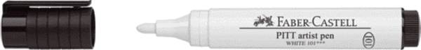 FABER CASTELL Tuschestift Pitt Pen weiß 167601 Artist