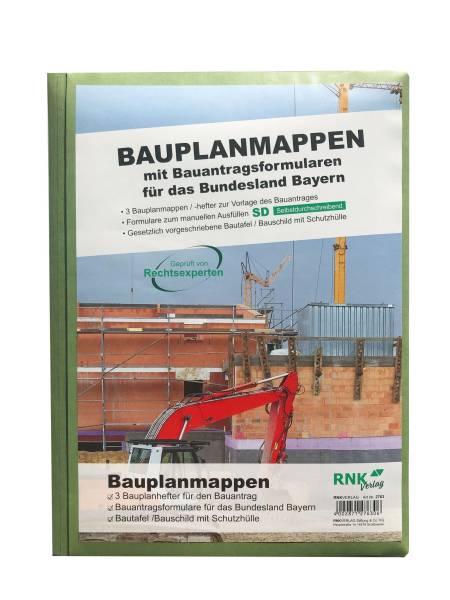 RNK Bauvorlagenmappe Bayern E4 2763 Bauantrag+3Schnellhefter