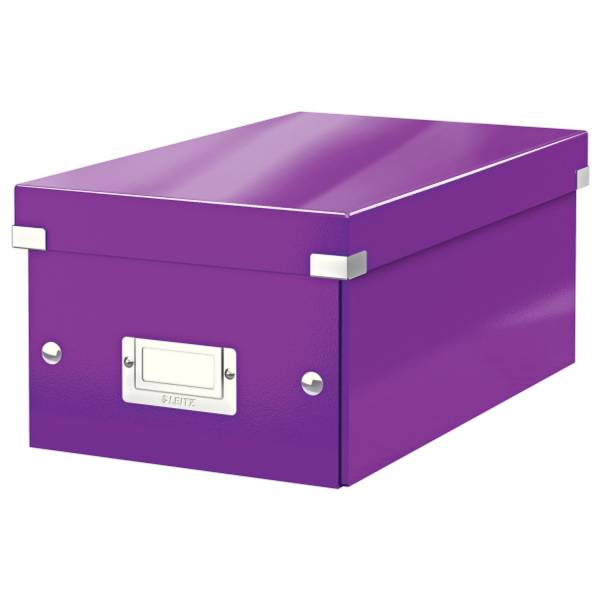 LEITZ Archivbox DVD Wow met. violett 6042-00-62 Click&Store