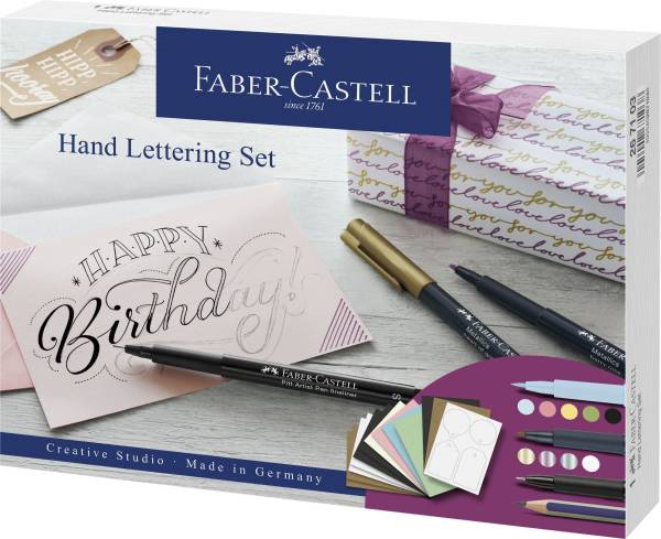 FABER CASTELL Calligraphieset 12-tlg. sortiert 267103 Handlettering