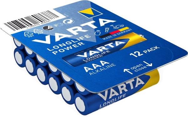 VARTA Batterie AAA BigBox 12ST blau 04903 301 112 Longlife Power