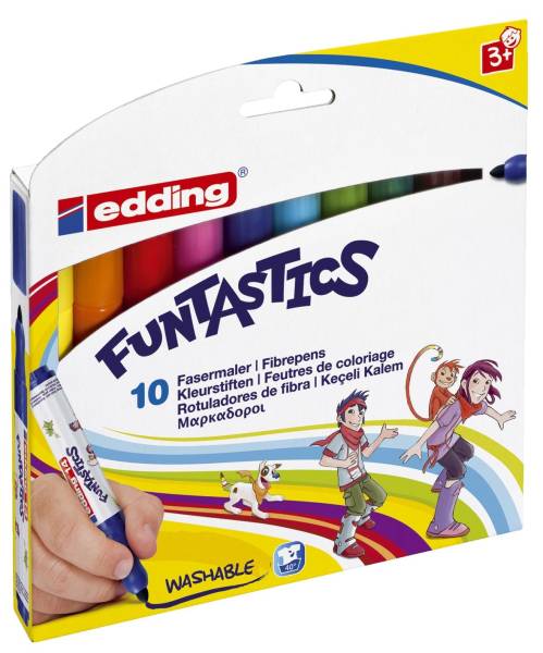 EDDING Faserschreiber 10ST sotiert 14-10 Funtastics