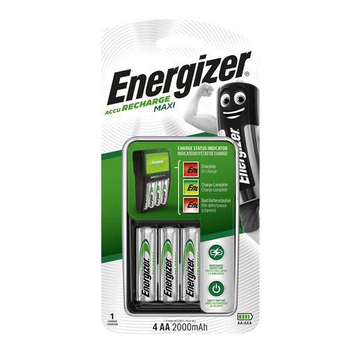 ENERGIZER Ladegerät +4xAA ws./grün E300321202 MaxiCharge