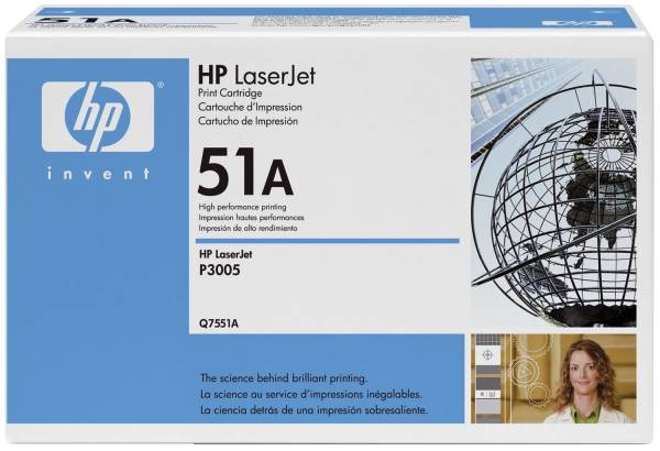 HP Lasertoner Nr. 51A schwarz Q7551A