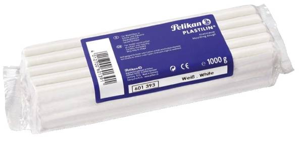 PELIKAN Knetmasse Plastilin weiss 300007778 601393 680