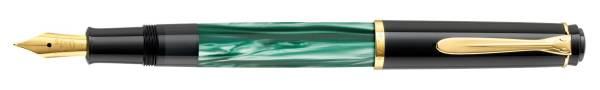 PELIKAN Füller Kolben F M200 grün/marmoriert 994095 im Etui