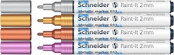 SCHNEIDER Metallmarker 4ST 2mm sortiert ML01111501