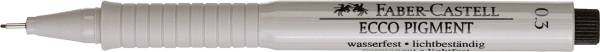 FABER CASTELL Pigmentliner Ecco 0,3mm schwarz 166399