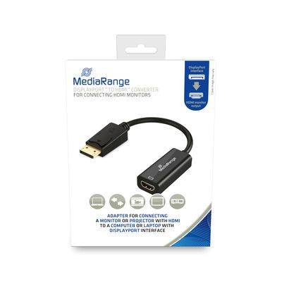 MEDIARANGE Verbindungskabel DisplayPort/HDMI 15cm MRCS175