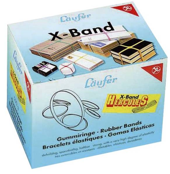 LÄUFER Gummiband X-Band 250x25mm bunt 59078 500g D.160mm