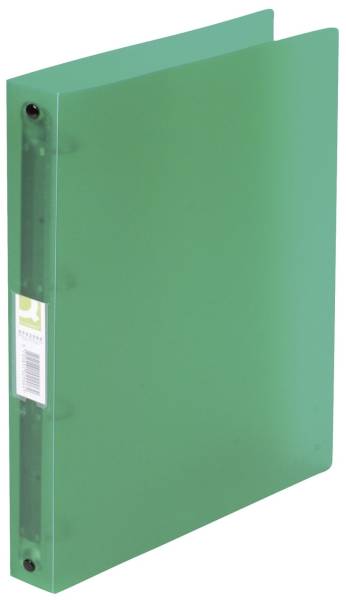 Q-CONNECT Schulordner transluzent grün KF02906 A4 4 R 25 mm