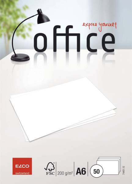ELCO Briefkarte Office A6 weiß 74451.12 50ST 200g