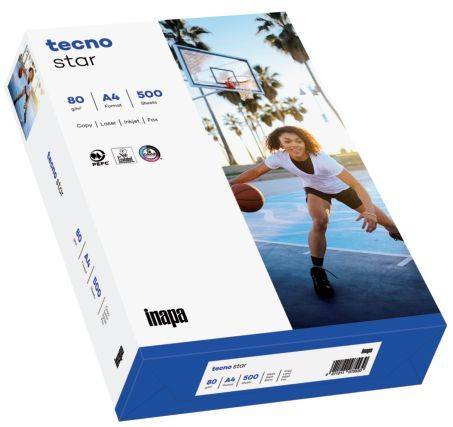 TECNO Kopierpapier Star 80g A4 500BL weiß 2100011527 150 CIE-Weiße