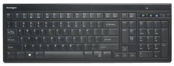 KENSINGTON Tastatur Kabellos flache Tasten schwarz K72344DE AdvanceFit