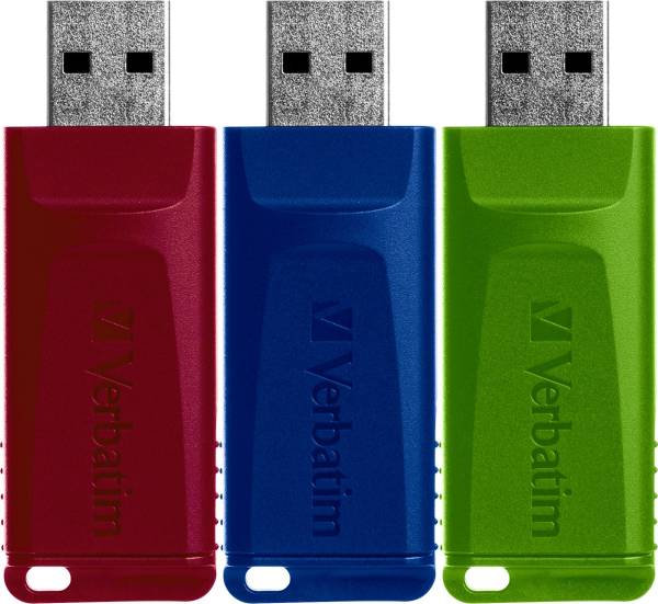 VERBATIM USB Stick 3ST 2.0/16GB farbig sortiert 49326
