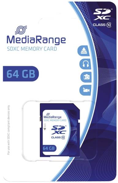 MEDIARANGE Speicherkarte Memorycard SDHC MR965 64GB