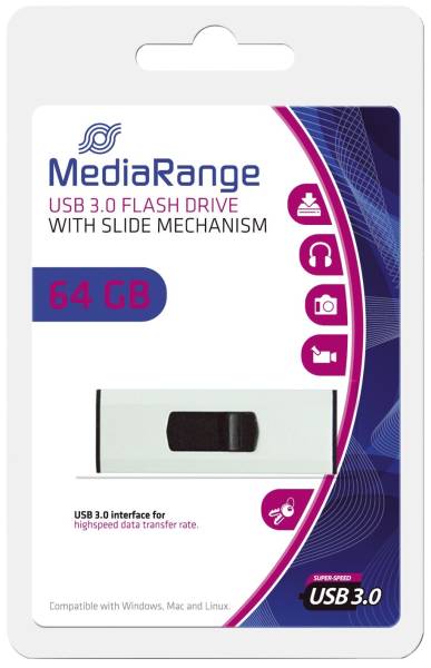 MEDIARANGE USB Stick 3,0 super speed MR917 64Gb