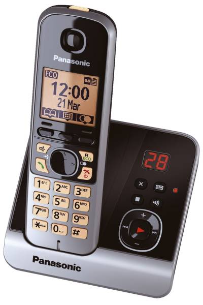 PANASONIC Telefon schnurlos schw/tit KX-TG6721GB 1Mobilte