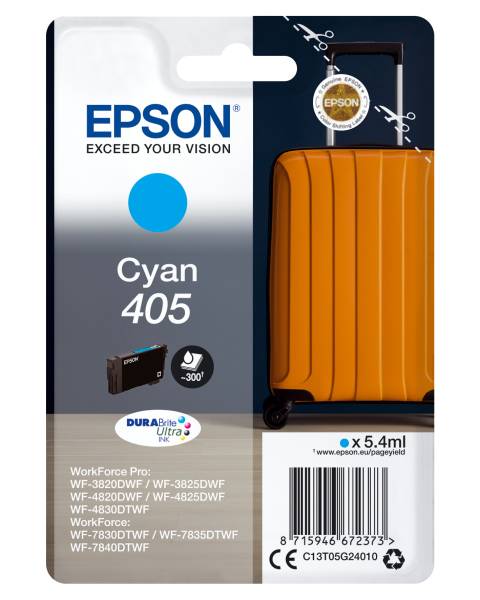 EPSON Inkjetpatrone Nr.405 cyan C13T05G24010