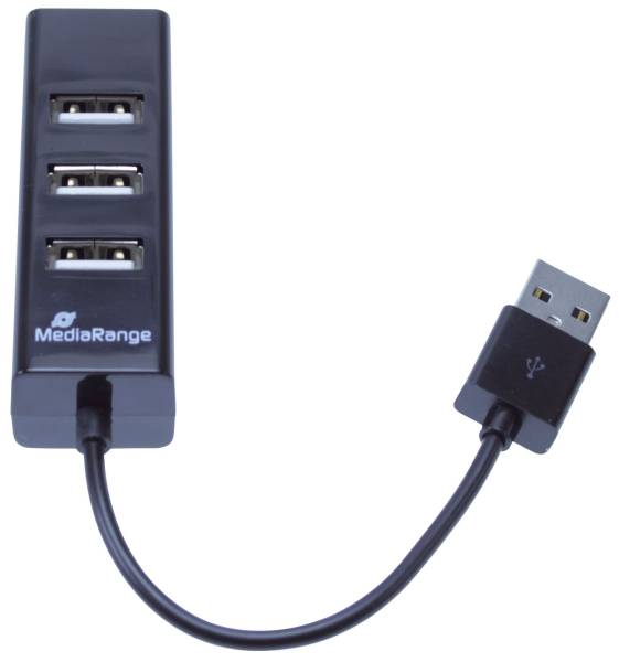 MEDIARANGE USB-Hub 2.0 1:4 schwarz MRCS502