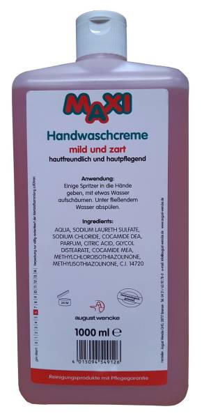 MAXI Handwaschcreme 1000 ml 54912 f.Ingoman-Spender (Eurofl.)