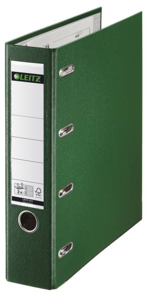 LEITZ Doppelordner A4 7,5cm grün 10120055 für 2xA5