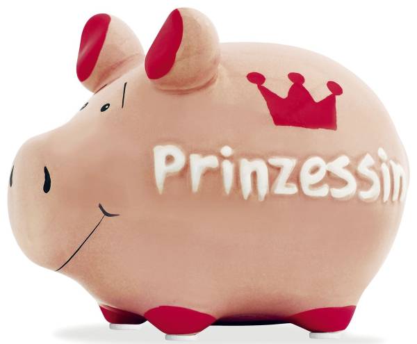 KCG Spardose Schwein klein 100852/10026908 Prinzessin