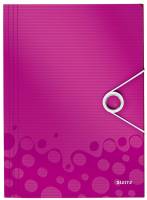 LEITZ Gummizugmappe A4 pink metallic 4599-00-23 Wow PP
