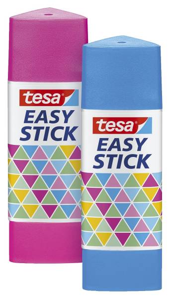 TESA Klebestift 2x12g pink&blau 57048-00000-00 Easy Stick