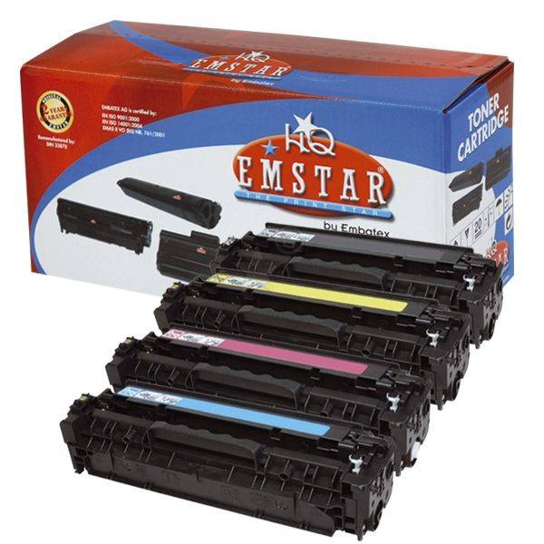 EMSTAR Lasertoner 4ST Multip sw,c,m,y H871 CE410X,...