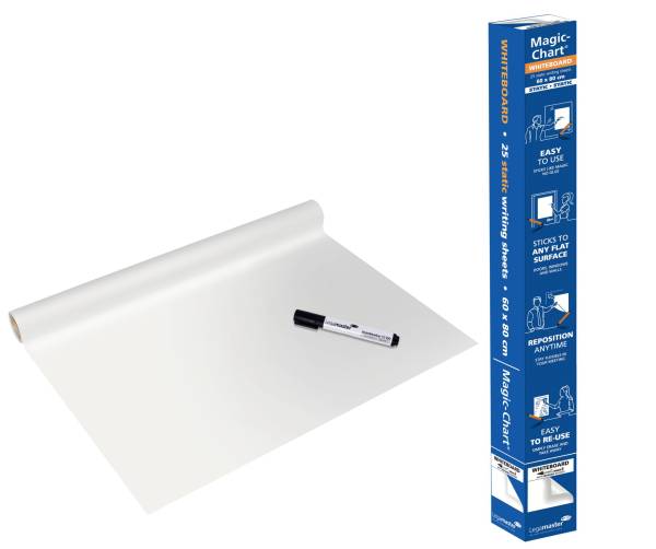 LEGAMASTER Schreibfolie Whiteboard 25BL weiß 7-159100 60x80cm