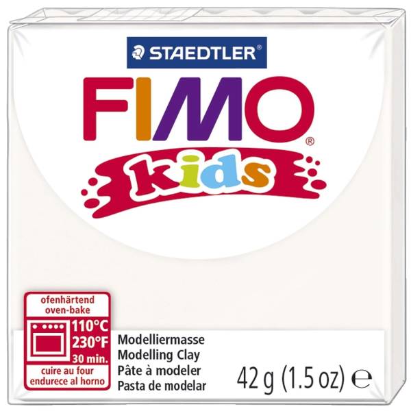 STAEDTLER Modelliermasse Fimo weiß 8030-0 Kids 42g